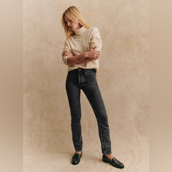 NWT Sézane Brut Sexy Jeans in Washed Grey - Picture 6 of 6